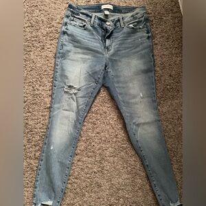 Distressed skinny jeans from Lane Bryant